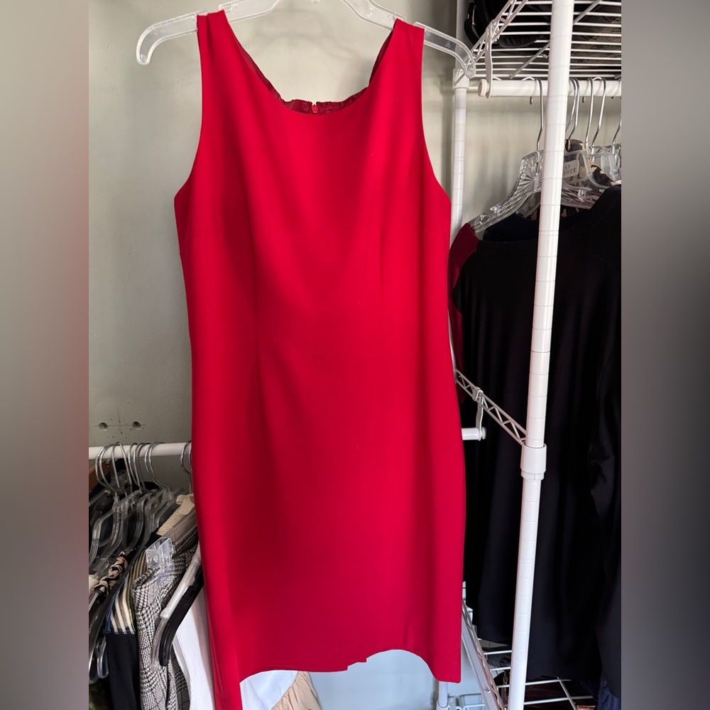 Anne Klein Vibrant Red Mini Dress